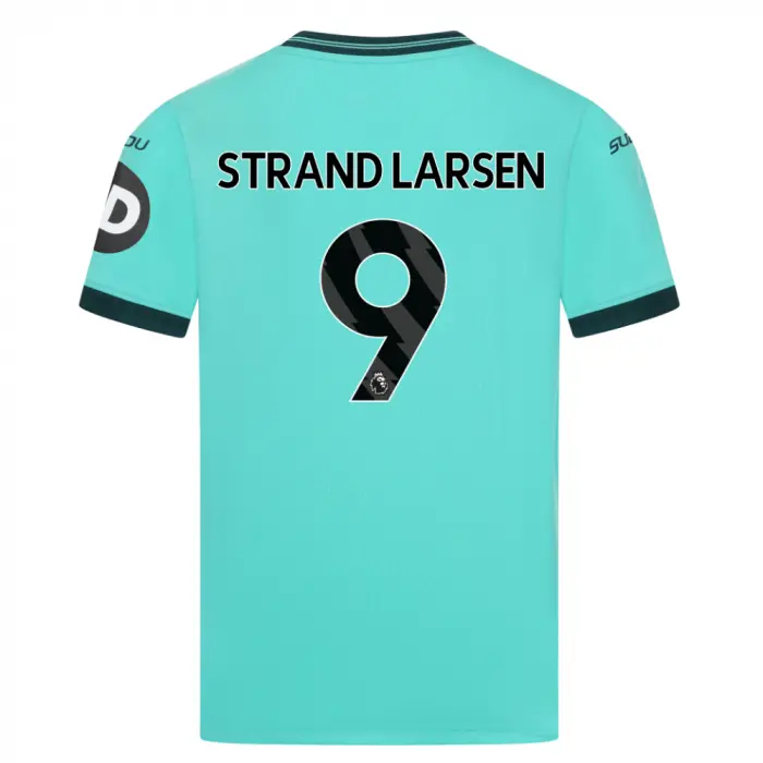 Wolverhampton Wanderers Kits Shop | 2025-26 Wolves Away Shirt – Junior STRAND LARSEN 9 Wolves Jerseys and Gear